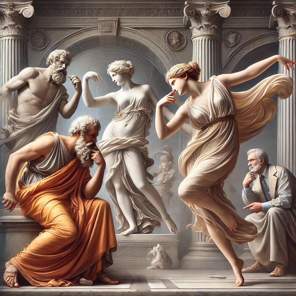 Un doigt qui touche son nez et qui a beaucoup de chance