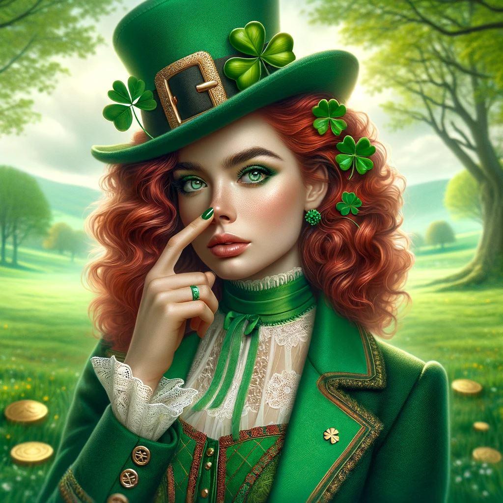 Un doigt qui touche son nez et qui a beaucoup de chance